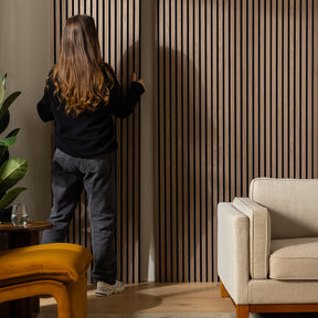 SlatWall Acoustic Walnut